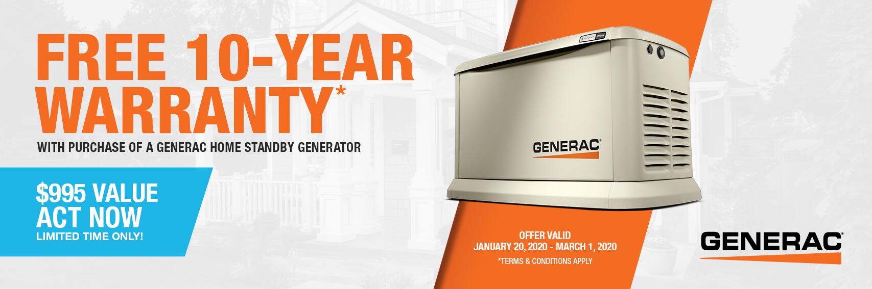 Homestandby Generator Deal | Warranty Offer | Generac Dealer | Waynesboro, PA